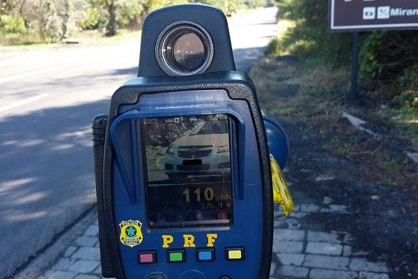 Fiscalização de velocidade em Veranópolis (fonte PRF)